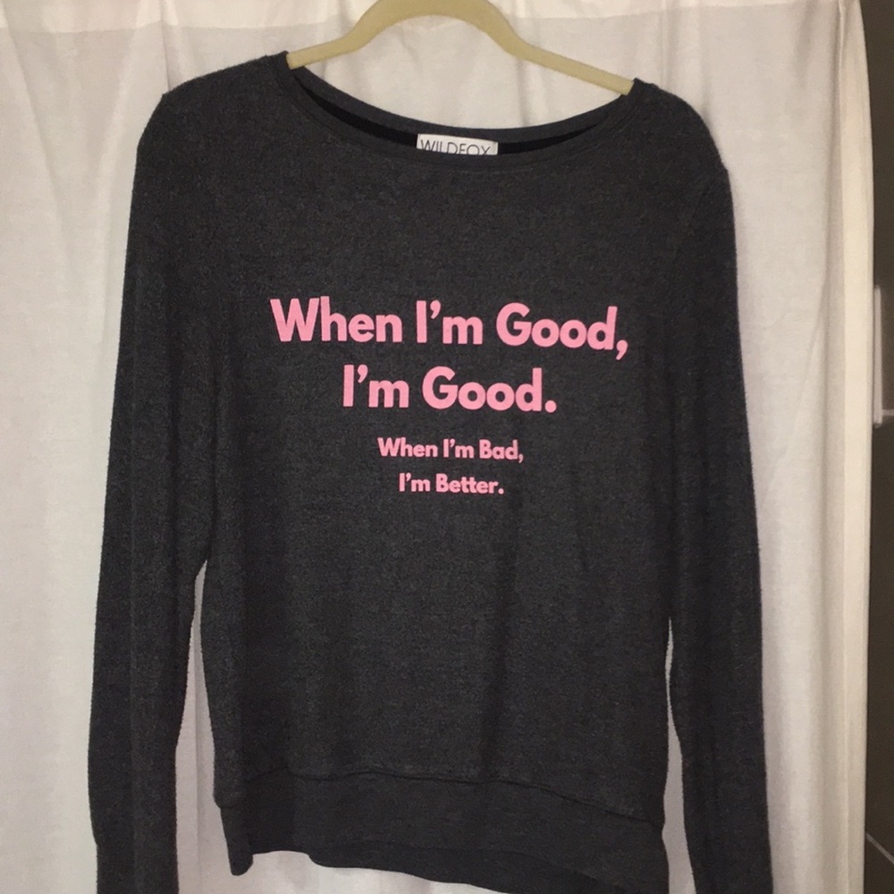 Wildfox quote sweater. NEVER WORN